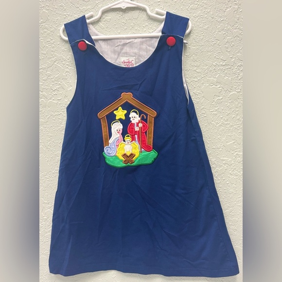 Smocked Nativity Dress - Picture 1 of 2